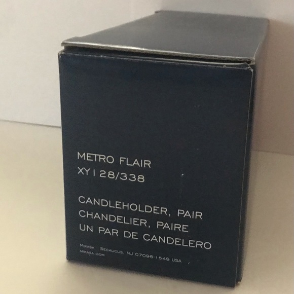 New Mikasa Crystal Candleholder Metro Flair made in Slovenia - Picture 12 of 15